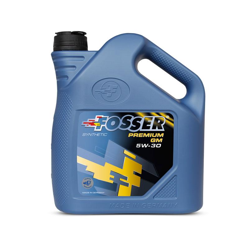 Cинтетическое моторное масло Premium GM 5W/30 (4л) Fosser - фото 1 - id-p80055367