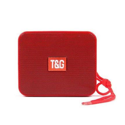 Колонка-гарнитура портативная bluetooth «hands free» T&G 166 с mp3-плеером (Красный), фото 2