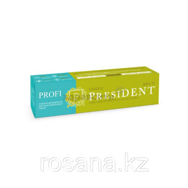 Зубная паста PRESIDENT PROFI Unique (75 RDA) 50 мл, фото 1