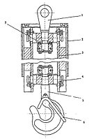 Крюк с траверсой и подшипником КС-3577-3.63.350(18А) КС-3577-3.63.350(18А) Крюк с траверсой и подшипником КС-3577-3.63.350(18А)