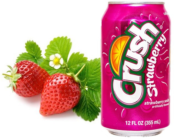 Crush Strawberry клубника 0,355 литра США (12шт-упак)