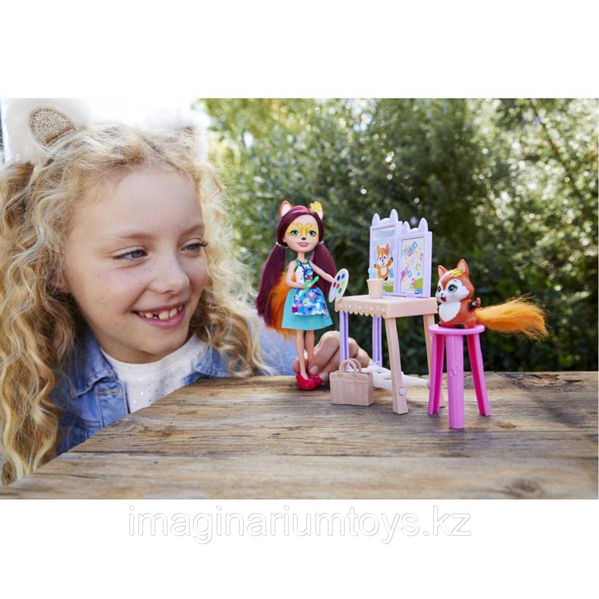 Энчантималс кукла лиса с питомцем в наборе "Художественная студия" - фото 4 - id-p80072377