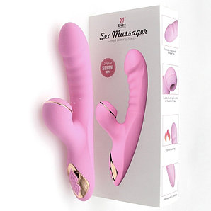 Вибратор с вакуумной стимуляцией клитора "Sex massages - VIBE", 7 режимов вибрации, силикон