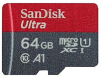 SDSQUNC-064G-ZN3MN - MicroSD крта памяти на 64 Гб для потокового видео.