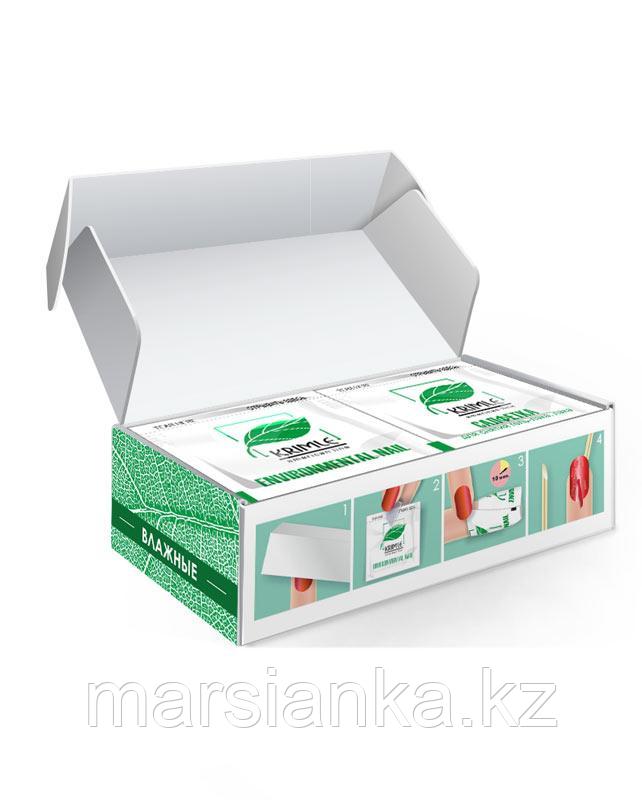 Салфетки с пропиткой для снятия гель-лака Milv, 50шт