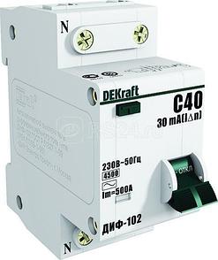 Выключатель автоматический дифференциального тока 2п (1P+N) C 16А 30мА тип AC 4.5кА ДИФ-102 2мод. SchE 16003DEK