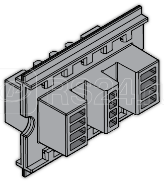 Держатель шины медной L=75мм (уп.24шт) ABB 1STQ007427A0000