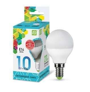 Лампа светодиодная LED-шар-standard 10Вт 230В E14 4000К 900лм ASD 4690612015453 - фото 1 - id-p80105437