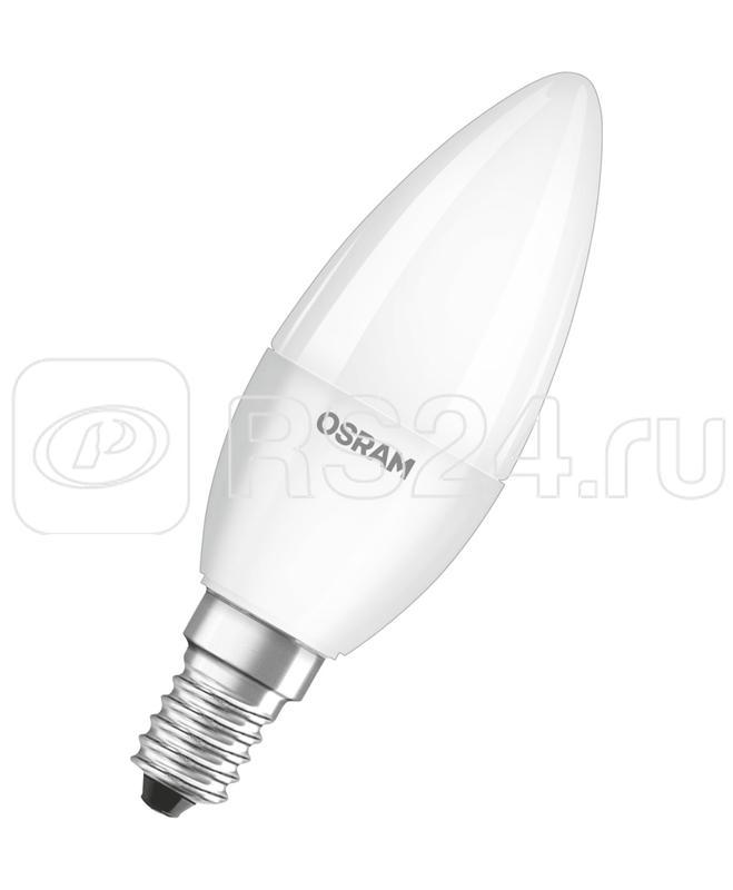 Лампа светодиодная LED STAR CLASSIC B 60 6.5W/830 6.5Вт свеча 3000К тепл. бел. E14 550лм 220-240В матов. пласт. OSRAM 4058075134171 - фото 1 - id-p80105500
