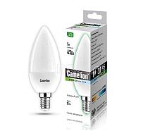 Лампа светодиодная LED5-C35/845/E14 5Вт свеча 4500К бел. E14 405лм 220-240В Camelion 12032