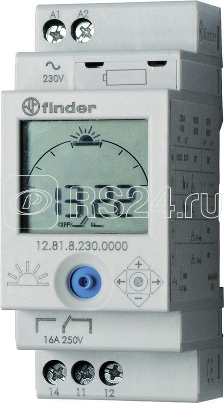 Реле времени цифровое ASTRO монтаж на рейку 35мм 1CO 16А 110…230В AC/DC 35мм IP20 FINDER 128182300000PAS