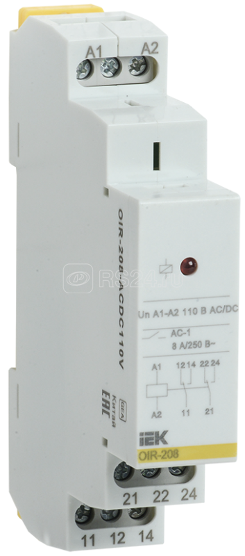 Реле промежуточное OIR 2 конт. (8А) 110В AC/DC ИЭК OIR-208-ACDC110V