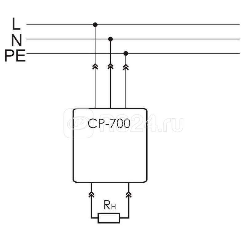 Реле напряжения CP-700 (однофазный; цифровая индикация напряжения тип корпуса вилка-розетка; 150-300В 16А 1NO IP20) F&F EA04.009.010 - фото 2 - id-p80107362