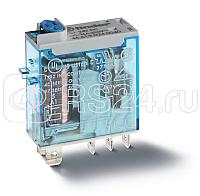 Реле миниатюрное промышленное электромеханич. монтаж в розетку или наконечники Faston (4.8х0.5мм) 1CO 16А AgNi 48В DC влагозащ. RTII опции: кнопка