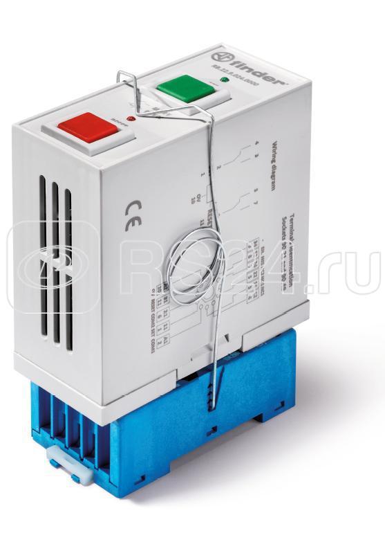 Реле промышленное бистабильное монтаж в розетку 90 серии кнопки SET RESET 2CO 8А AgNi бистабильная 2 обмотки 110-125В DC IP20 FINDER RB2291250000