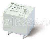 Реле миниатюрное электромеханич. монтаж на печатную плату формат "кубик сахара" 1CO 10А AgSnO2 18В DC влагозащ. RTIII FINDER 361190184011