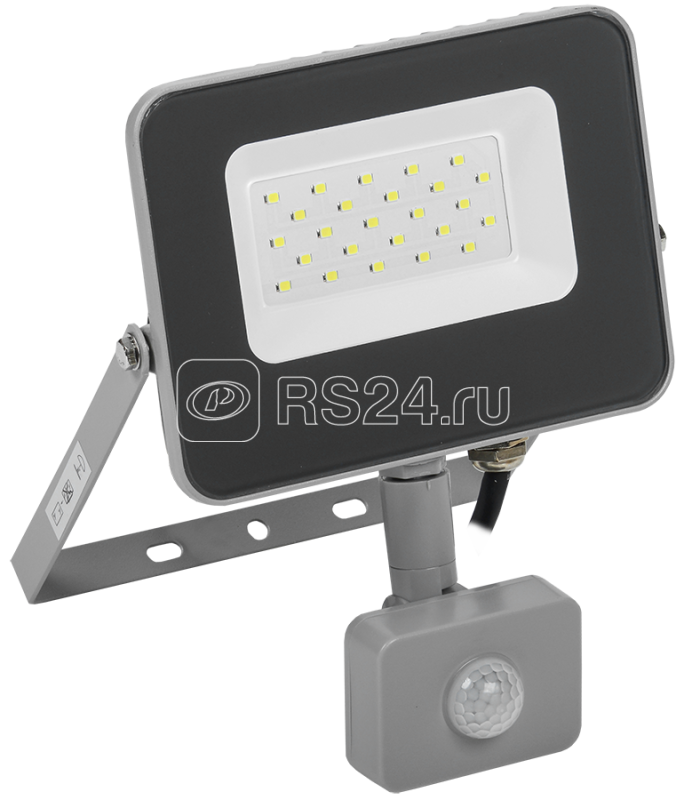 Прожектор СДО 07-20Д LED 20Вт IP44 6500К с датчиком движ. сер. ИЭК LPDO702-20-K03 - фото 1 - id-p80108268