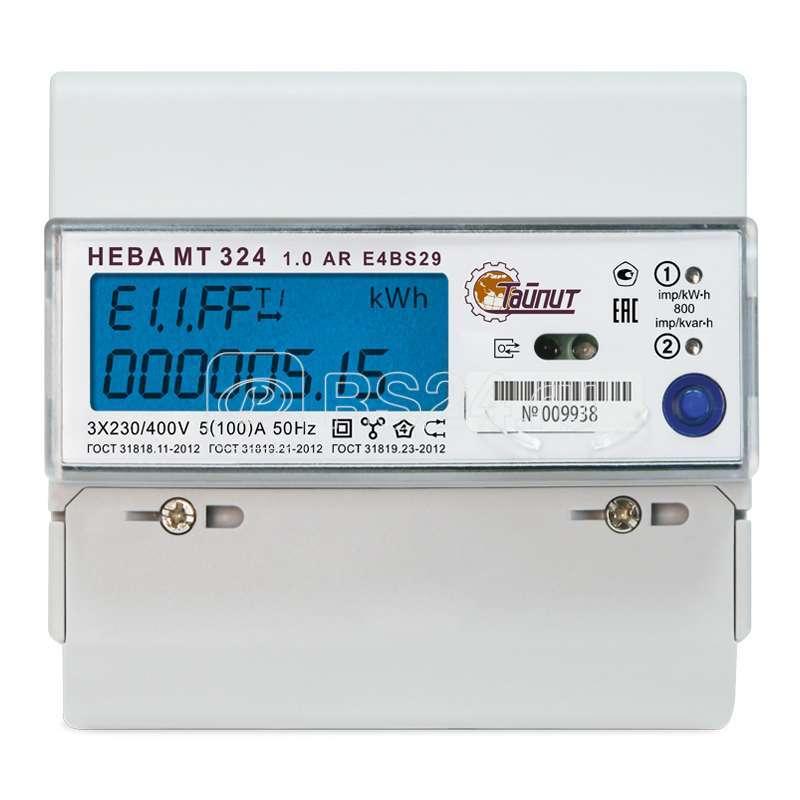 Счетчик НЕВА МТ 324 1.0 AR E4S (E4BS29) 3ф Моск. вр. 3 тарифа Тайпит 6125331