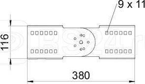 Комплект соединительный шарнир. для лотка H110 гор. цинк WRGV 110 FT (болт+шайба+гайка) OBO 6091334