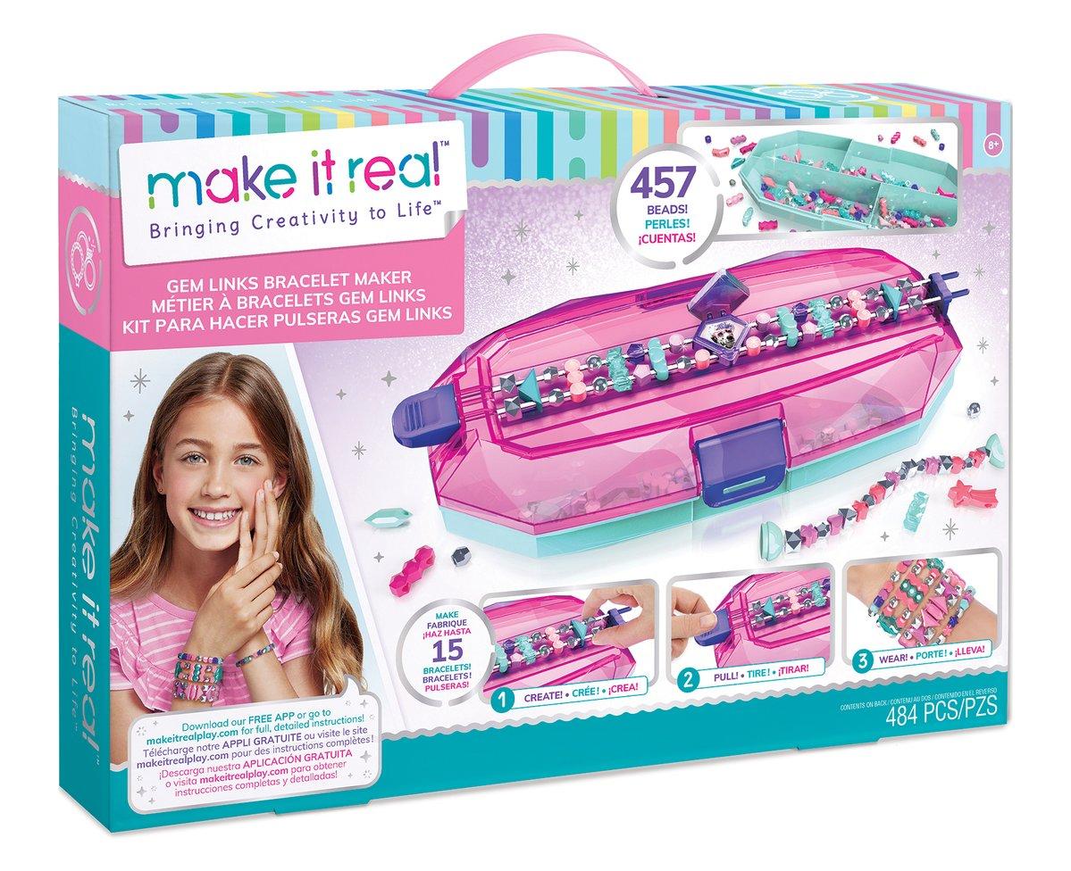 Набор для творчества Make It Real Набор для создания шарм-браслетов Gem Links Bracelet Maker