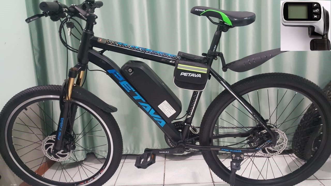 36v 350w, аккум. Panasonic Li-ion 36v `12,8 A/H. Электровел. Рама 19". 26 дюймов.( передний привод)