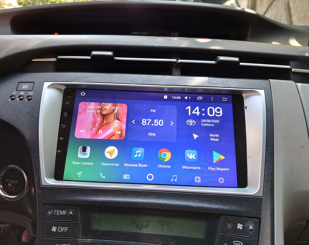 Магнитола Toyota Prius XW30 2009 2015 Android Teyes, фото 1