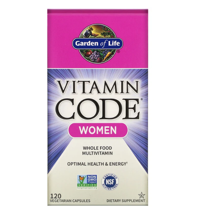 Garden of Life, Vitamin Code, для женщин, 120 вегетарианских капсул