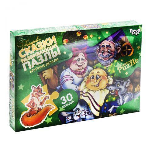 Danko Toys Макси Пазлы "Сказки: Колобок", 30 элементов