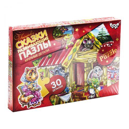 Danko Toys Макси Пазлы "Сказки: Теремок", 30 элементов