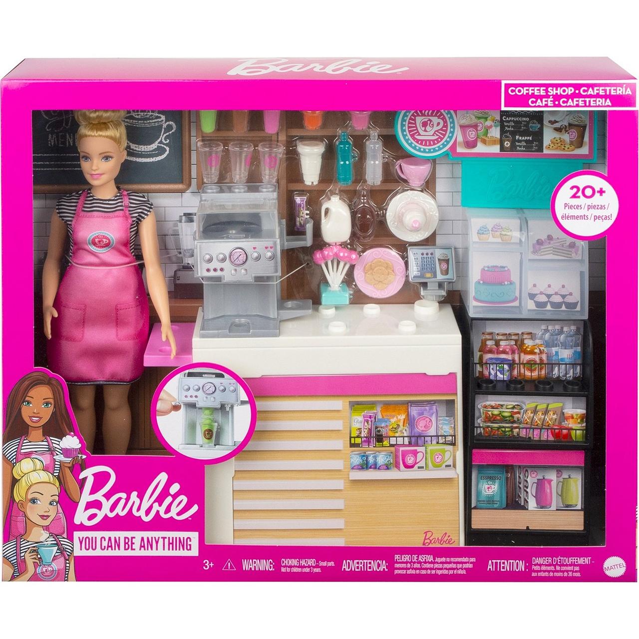 Barbie "Кем быть?" Игровой набор "Кофейня", с куклой Барби - фото 2 - id-p80048308