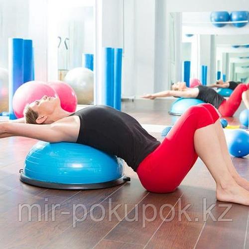 Балансировочная платформа BOSU ball с ручками для фитнеса и пилатеса (в ...