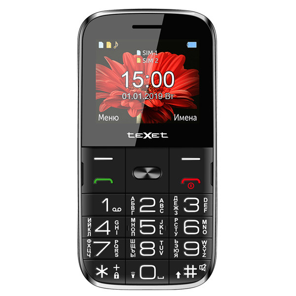 Мобильный телефон Texet TM-B227 (Black), фото 1
