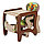Детский стул-трансформер для кормления Pituso Carlo Жирафик (Коричневый), фото 2