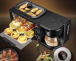 Автоматическая машина для завтрака, машина для горячего хлеба, многофункциональная мини-духовка, кофемашина