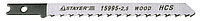 Полотна STAYER "PROFI" для эл/лобзика, HCS, по дереву, ламинату, обратн. рез, US-хвост, шаг 2,5мм, 75мм, 2шт