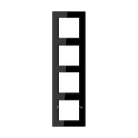 AC Рамка 4-ная, чёрн.