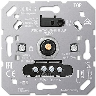 Роторный диммер универсальный LED с инкрементальным датчиком с входом для спутниковых устройств - фото 1 - id-p80169875