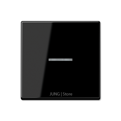 A500 Клавиша 1-ная с линзой, чёрн.