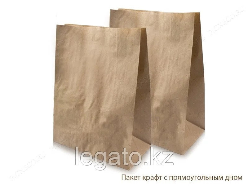 Пакет с пр. дном б/п 320*200*340 крафт 500шт/кор