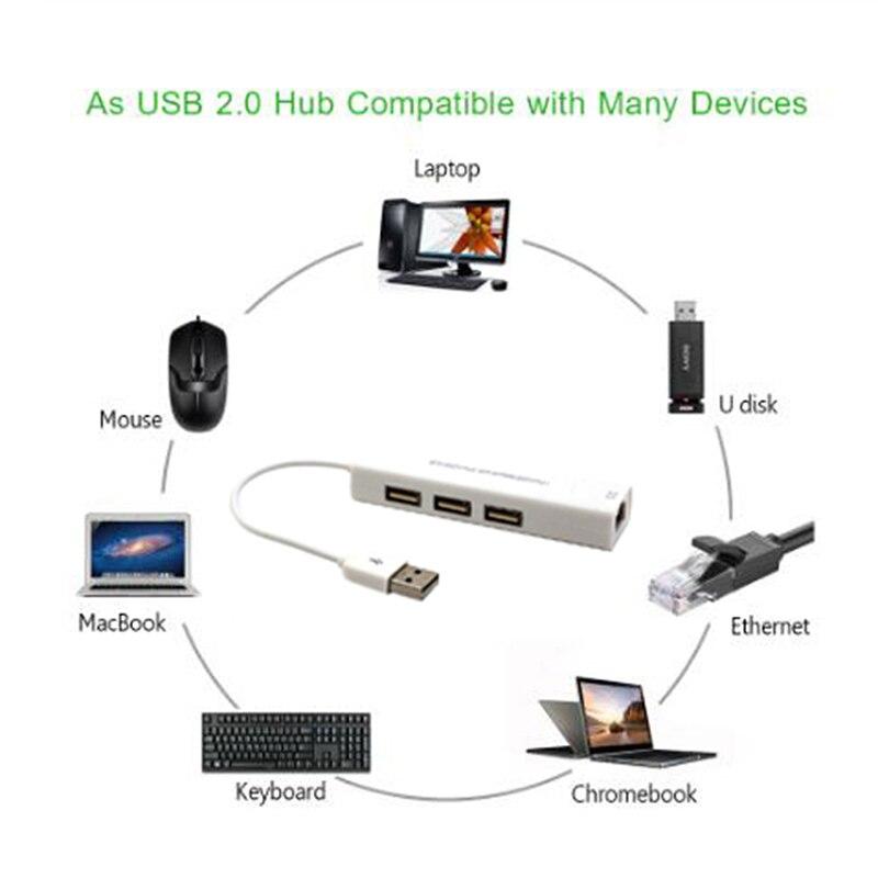 Переходник с USB на LAN + 3х портовый USB хаб, MIC1-3 - фото 2 - id-p80176509