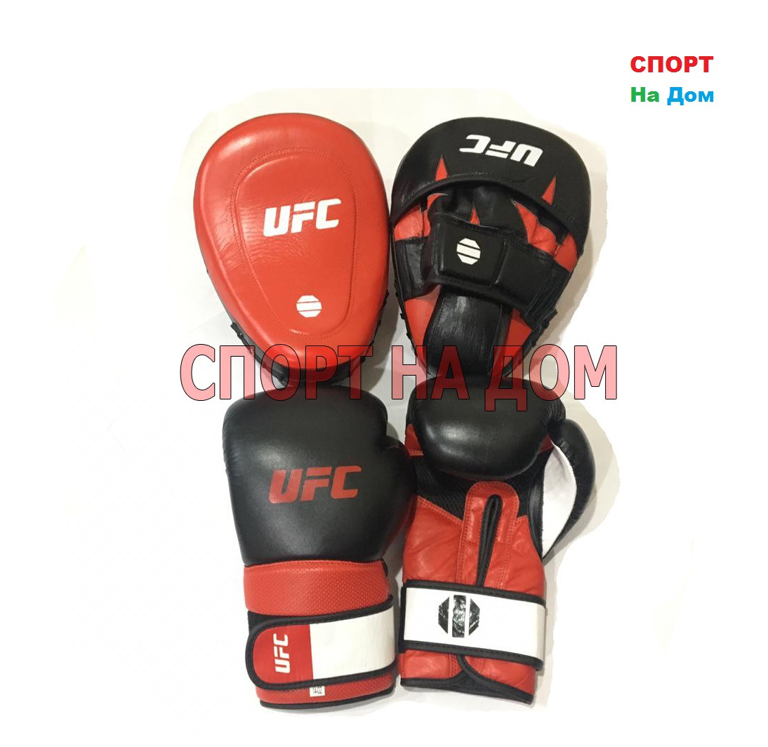 Набор UFC (перчатки+лапы) 14OZ - фото 1 - id-p80177109