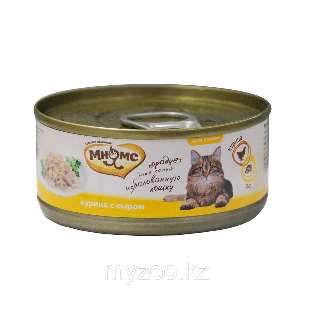 Мнямс консервы Курица с сыром в нежном желе для кошек - 70 гр