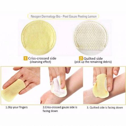 Осветляющие пилинг-диски с экстрактом лимона Neogen Dermalogy Bio-Peel Gauze Peeling Lemon (штучно), фото 2