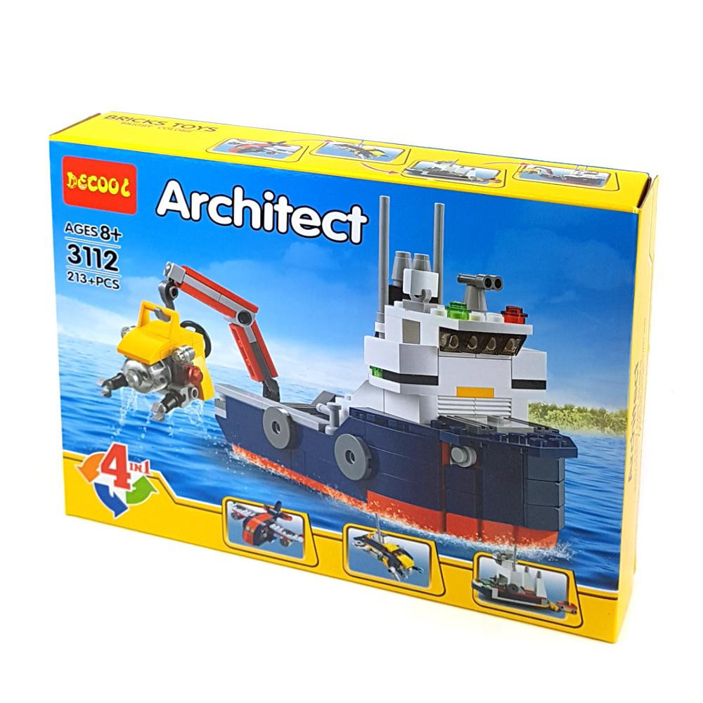 Decool Architect 3112 Конструктор 3 в 1 "Корабль" (Аналог LEGO)