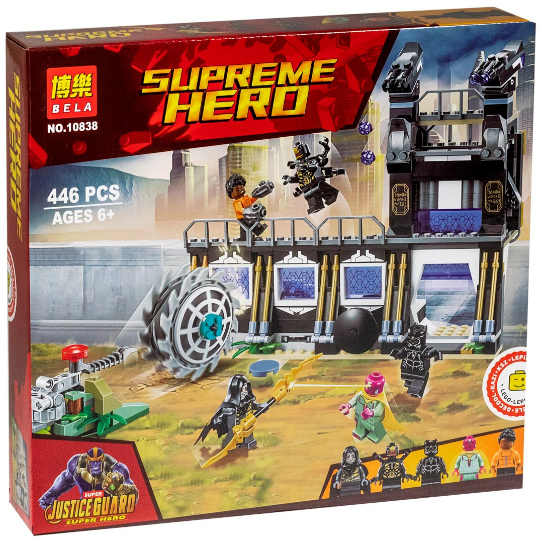 Bela Supreme Hero 10838 Конструктор "Атака Корвуса Глейва" (Аналог LEGO 76103)
