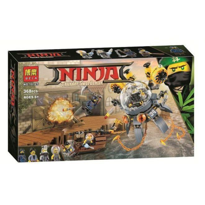 Bela Ninja 10725 Конструктор "Летающая подводная лодка" (Аналог LEGO 70610)