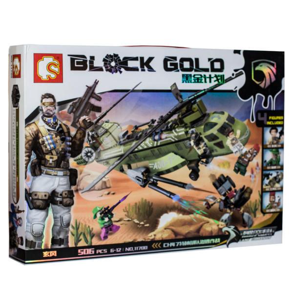 Block Gold 11700 Военный Конструктор "Вертолет" (Аналог LEGO)