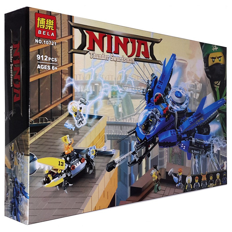 Bela Ninja 10721 Конструктор "Самолет-молния Джея" (Аналог LEGO 70614)