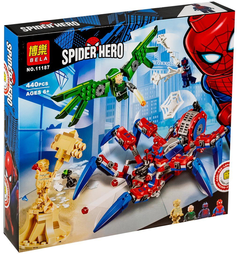 Bela Spider Hero 11187 Конструктор "Паучий вездеход" (Аналог LEGO 76114)