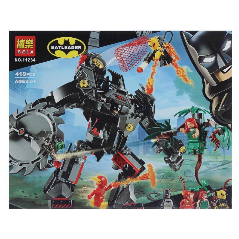 Bela Batleader 11234 Конструктор "Робот Бэтмена против робота Ядовитого Плюща" (Аналог LEGO 76117)